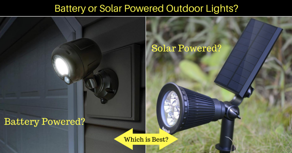 Solar Vs Battery Powered Leds, Wireless Outdoor Lights